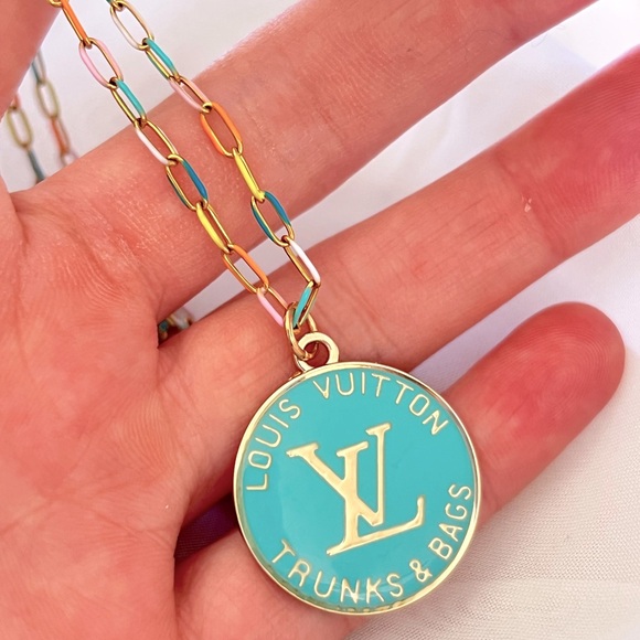 Jewelry - Upcycled Trunks and Bags LV Charm Necklace